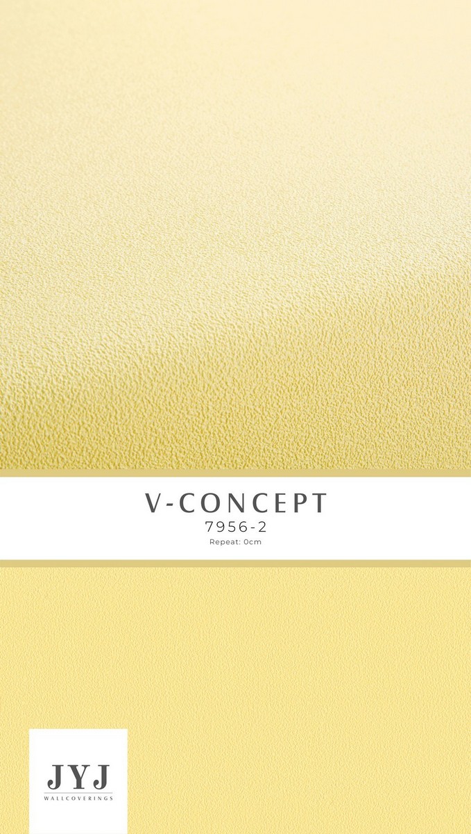 Giấy dán tường màu vàng Vconcept 7956-2